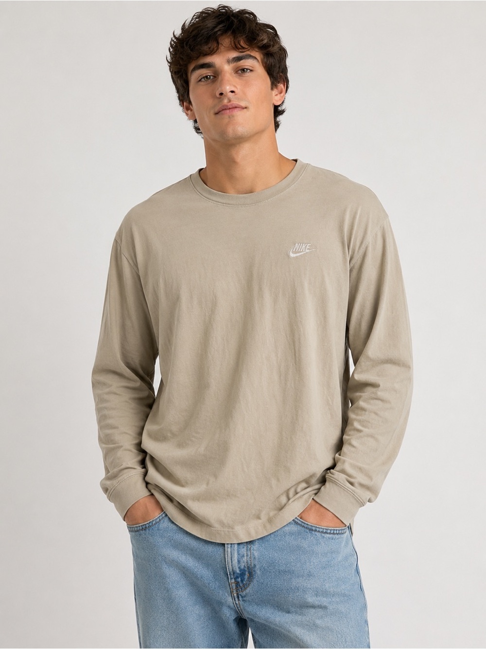 Nike Cream Long Sleeve Tee